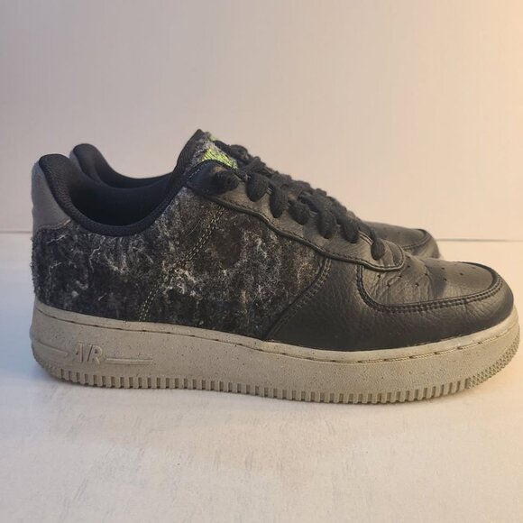 Nike Air Force 1 Recycled Wool Pack Electric Green Sneakers Woman's Size 11 - Picture 1 of 10